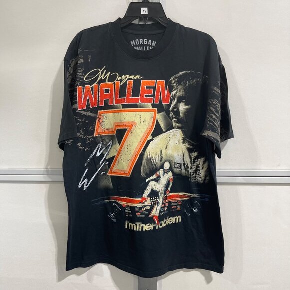 NEW MORGAN WALLEN STOCK CAR LIMITED EDITION TOUR TEE XL - Picture 3 of 6